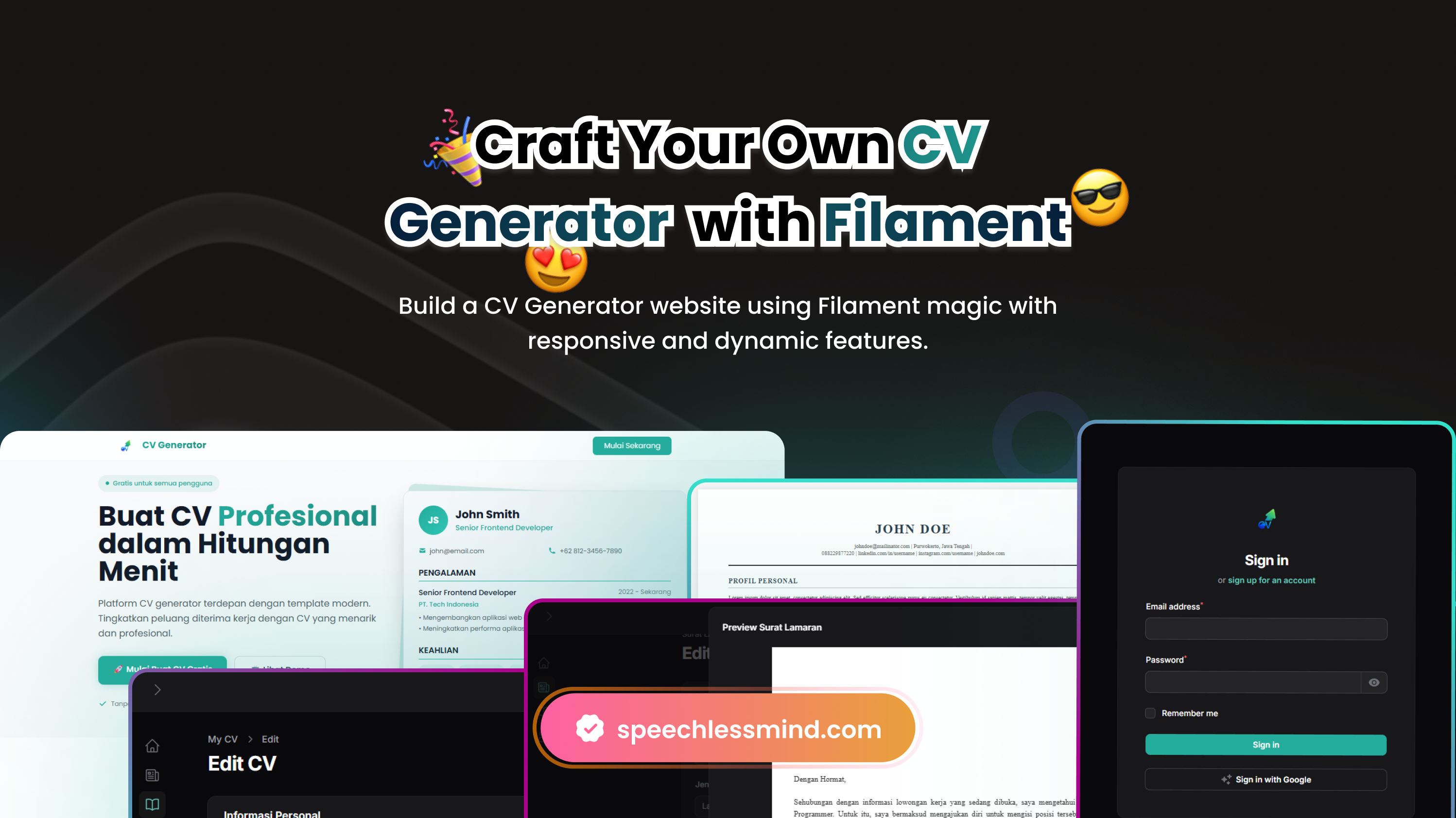 Website CV Generator Solusi Cepat Bikin CV Secara Online