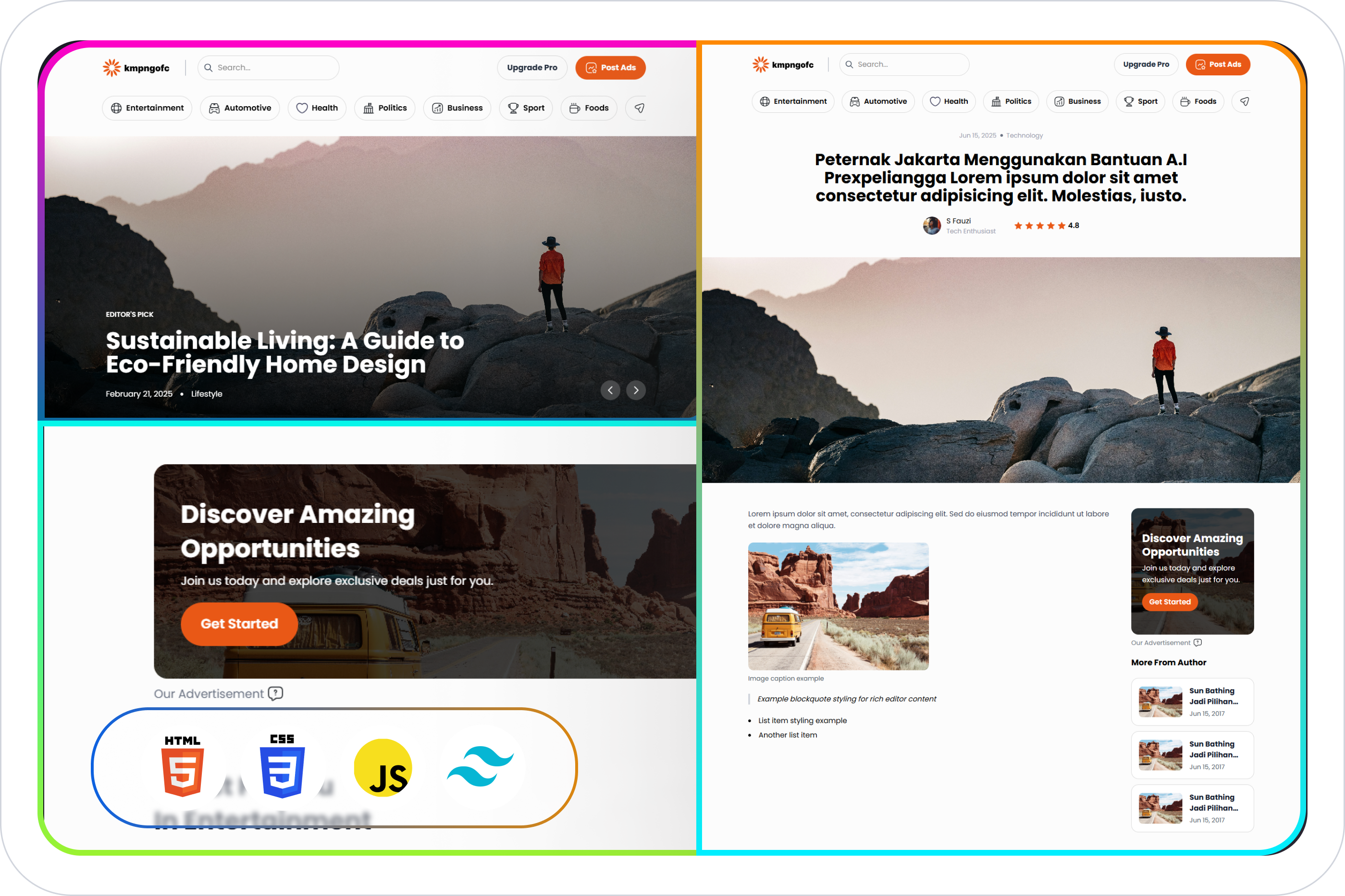 Blog Website Dari HTML 